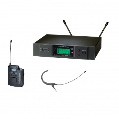 Audio Technica ATW-3192B-TH Omnidirectional Condenser Headworn Wireless Microphone System