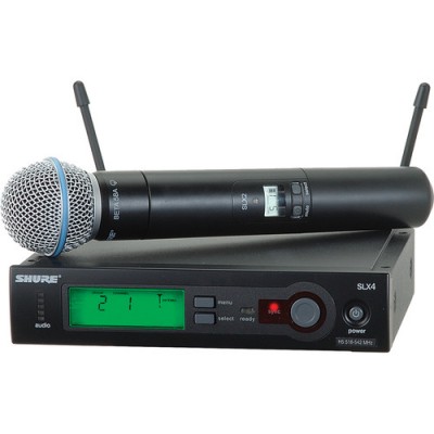 Shure SLX24/BETA58 UHF Diversity Handheld Wireless Microphone System